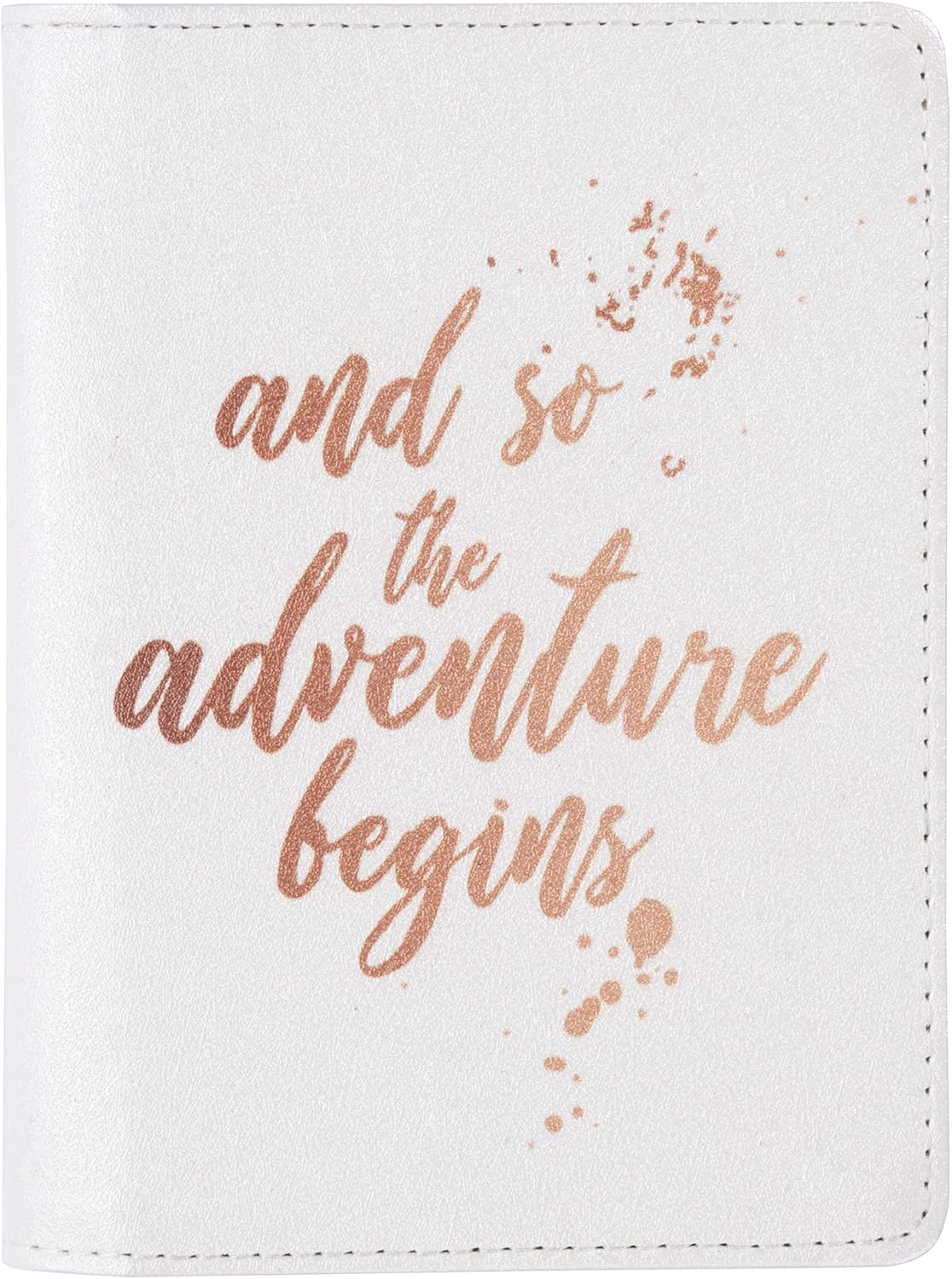 Adventure Begins! Passport Wallet Holder - Colorful PU Leather Travel Organizer for Men & Women